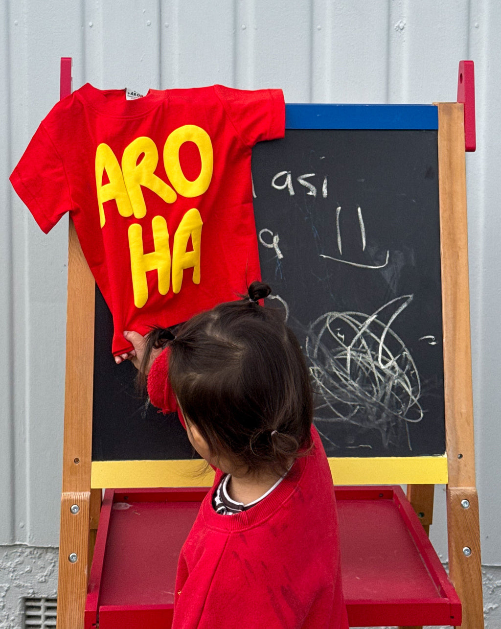 AROHA BUBBLE PRINT | RED (KIDS)