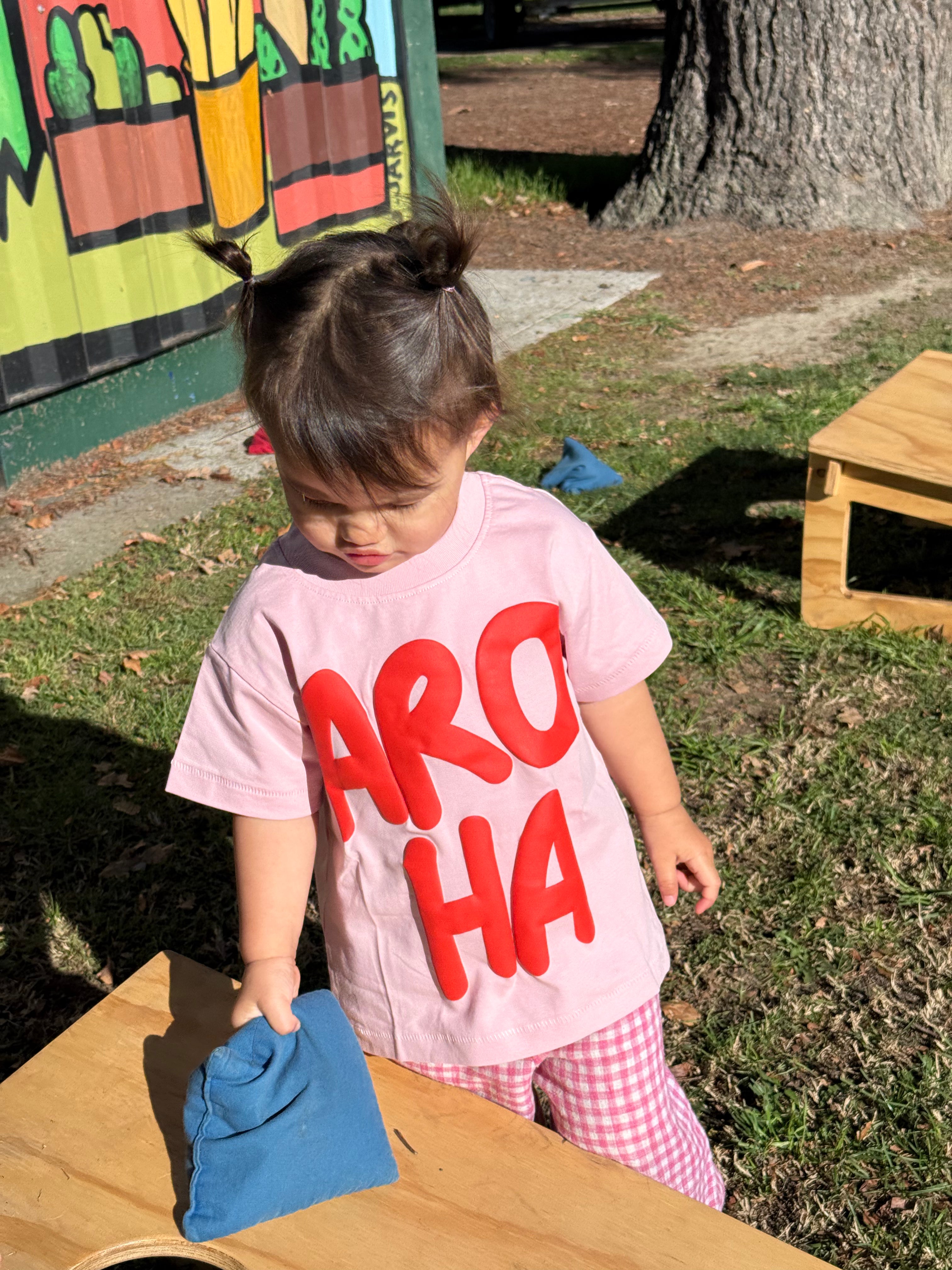 AROHA BUBBLE PRINT | PINK (KIDS)